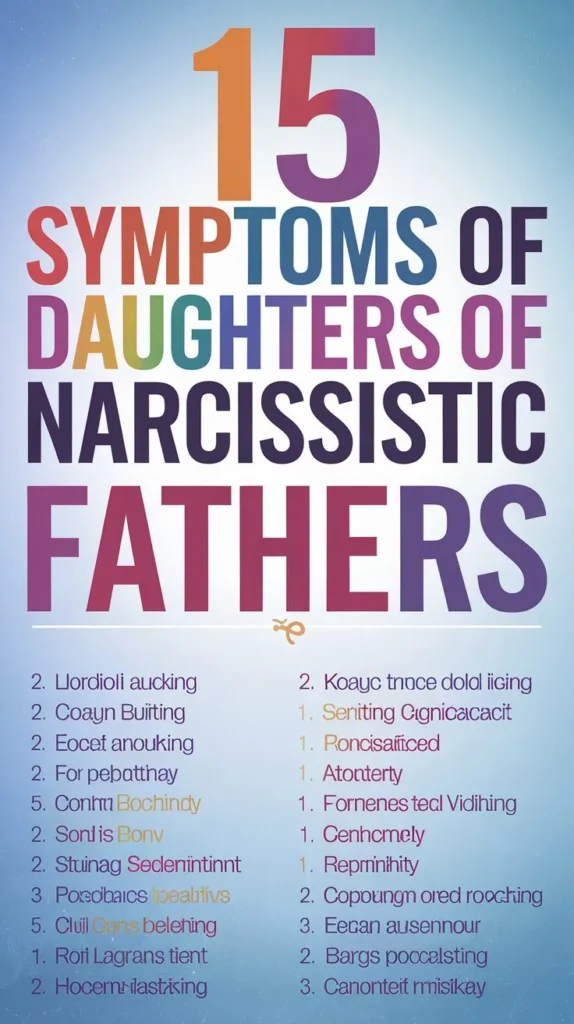 15 Symptoms of Daughters of Narcissistic Fathers