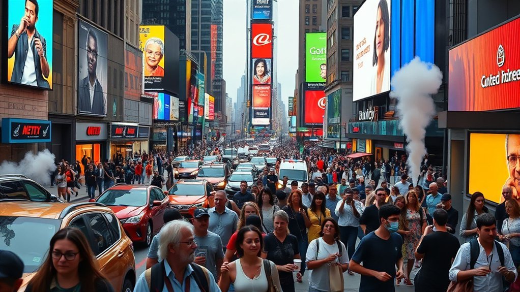 bustling urban environments thrive
