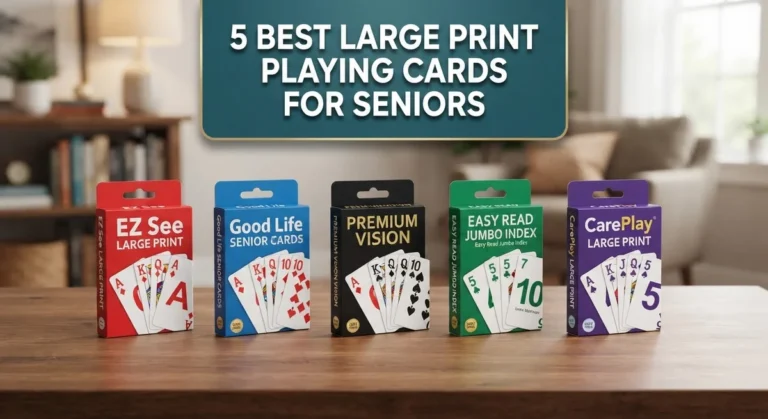 5 Best Large Print Playing Cards for Seniors