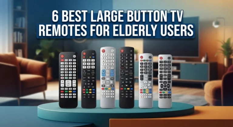 6 Best Large Button TV Remotes for Elderly Users