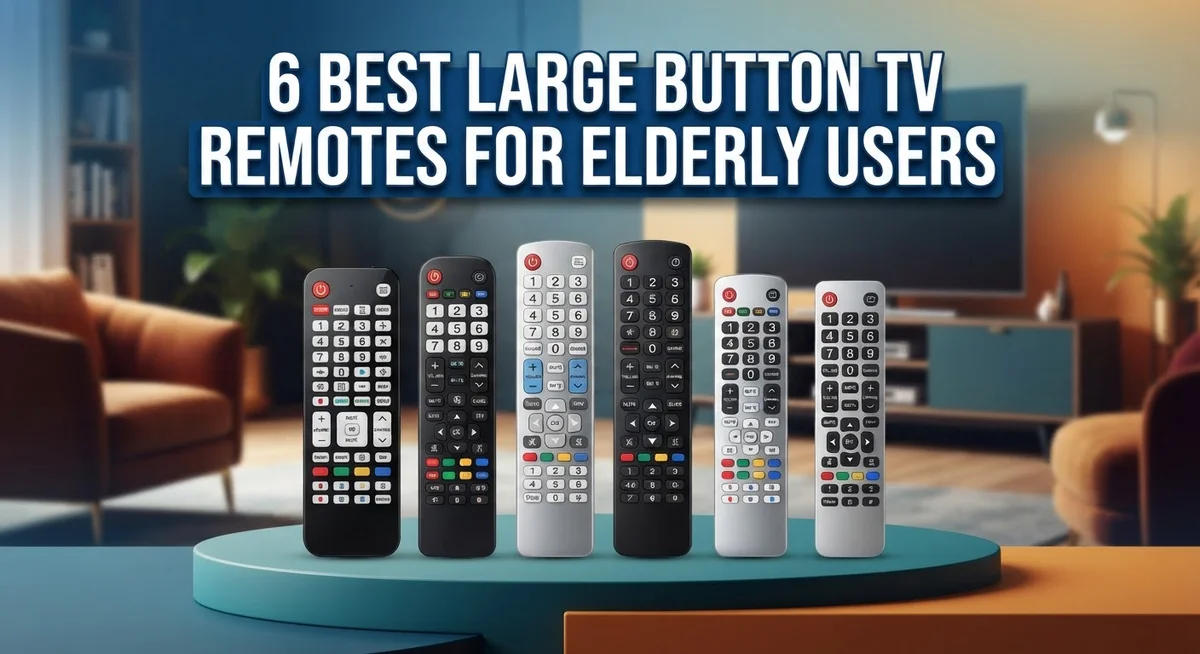 6 Best Large Button TV Remotes for Elderly Users