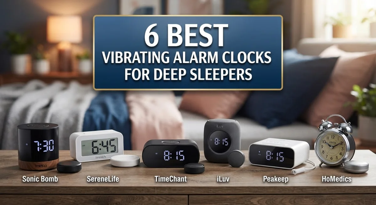 6 Best Vibrating Alarm Clocks for Deep Sleepers