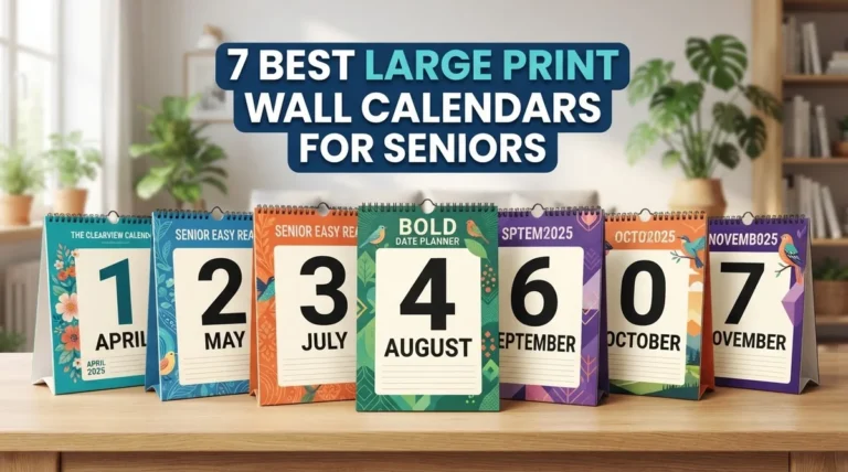 7 Best Large Print Wall Calendars for Seniors: Top Picks for Easy Reading